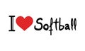 I love softball symbol