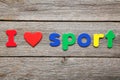 I love sport