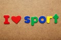 I love sport