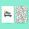 I Love Spring Trendy Poster