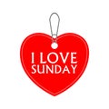 I love sunday, heart bargain