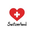 I love Switzerland symbol