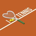 I love tennis Royalty Free Stock Photo