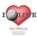 I love volleyball. Happy Valentines Day