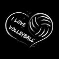 I love volleyball Royalty Free Stock Photo