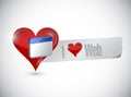 I love web sign illustration design Royalty Free Stock Photo