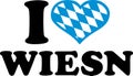 I love wiesn bavarian pattern Royalty Free Stock Photo