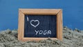I love yoga Royalty Free Stock Photo