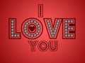 I love you