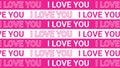 i love you animated text ilove you typography kinetic looping 4k