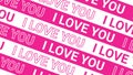 i love you animated text ilove you typography kinetic looping 4k
