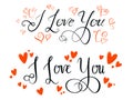 I Love You Calligraphy