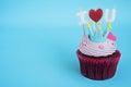 I love you cupcake Royalty Free Stock Photo