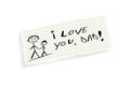 I love you, Dad! Royalty Free Stock Photo