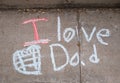 I love you Dad Royalty Free Stock Photo