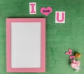 I love you frame Royalty Free Stock Photo