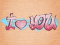 I Love You Graffiti Style