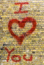 I Love You Heart Graffiti