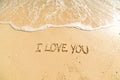 love on the beach Royalty Free Stock Photo
