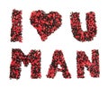 I love you man sign Royalty Free Stock Photo