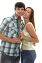 I love You, man, woman in love. Royalty Free Stock Photo