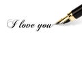 I love you note Royalty Free Stock Photo