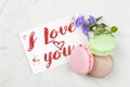 I Love You Postcard Royalty Free Stock Photo