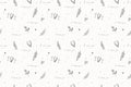 I love you seamless pattern. Handwritten love message texture. Romentic print Vector illustration Royalty Free Stock Photo