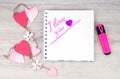 I love you. Valentine's day. Mother's day. Space for text. Royalty Free Stock Photo