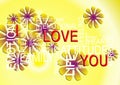 I Love You-word cloud Royalty Free Stock Photo