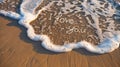 I love you written in the sand on a beach Royalty Free Stock Photo