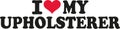 I lover my upholsterer Royalty Free Stock Photo