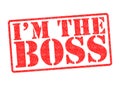 I`M THE BOSS Rubber Stamp