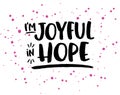 I`m Joyful in Hope