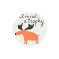 I`m not a trophy hand drawn lettering