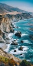 Coastal Landscape with Cliffs and Ocean