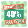 Vector discount sales badges great sale