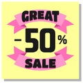 Icon great sale all item vector