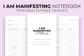 I Am Manifesting Notebook KDP Interior