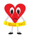 I miss you heart