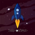 I need more space rocket illustration