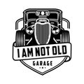 I am not old classic car garage inspiration logo design