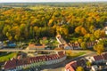 IÃâowa, a small town in Poland seen from above.