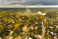 IÃâowa, a small town in Poland seen from above.