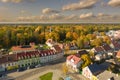 IÃâowa, a small town in Poland seen from above.