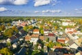 IÃâowa, a small town in Poland seen from above.