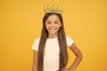 Because I am perfect. International childrens day. Superior princess. Playful princess. Schoolgirl princess golden crown