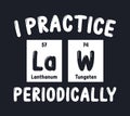 I practice LaW periodically Royalty Free Stock Photo