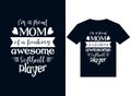 i am a proud mom of a freaking awesome softball player t-shirt design