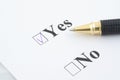 I SAID YES close-up Royalty Free Stock Photo
